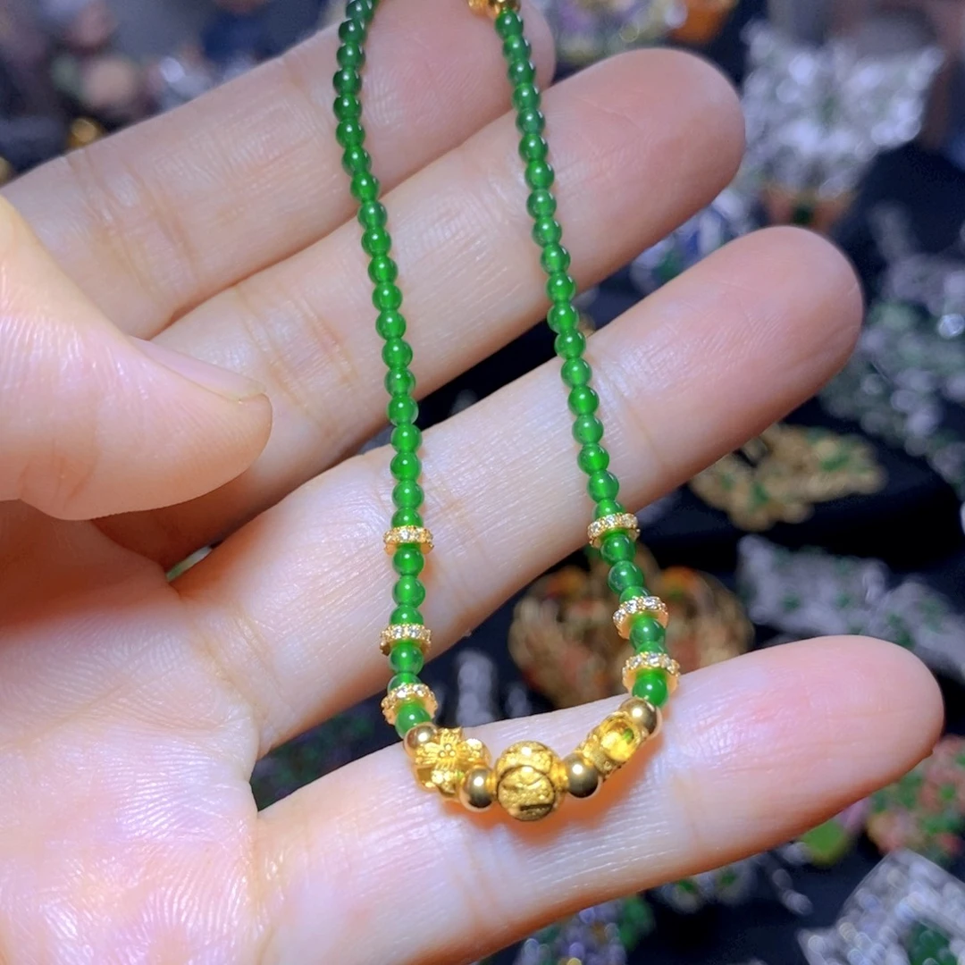 翡翠银S925镶嵌吊坠(不含链)天然翡翠
