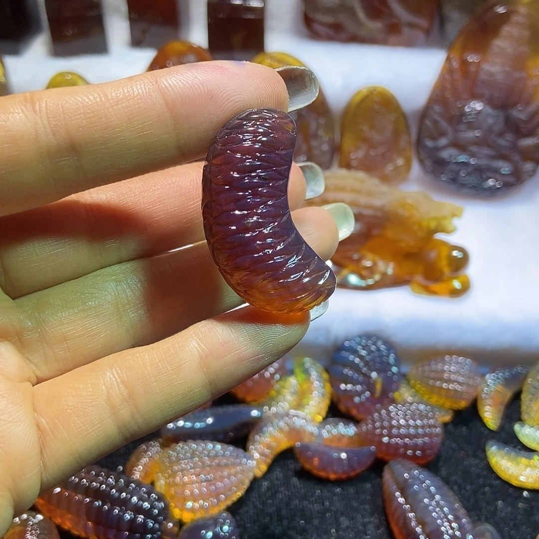 琥珀颈饰未镶嵌缅甸琥珀