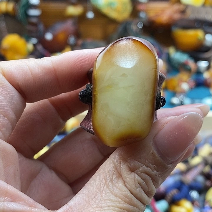 蜜蜡未镶嵌戒指戒指