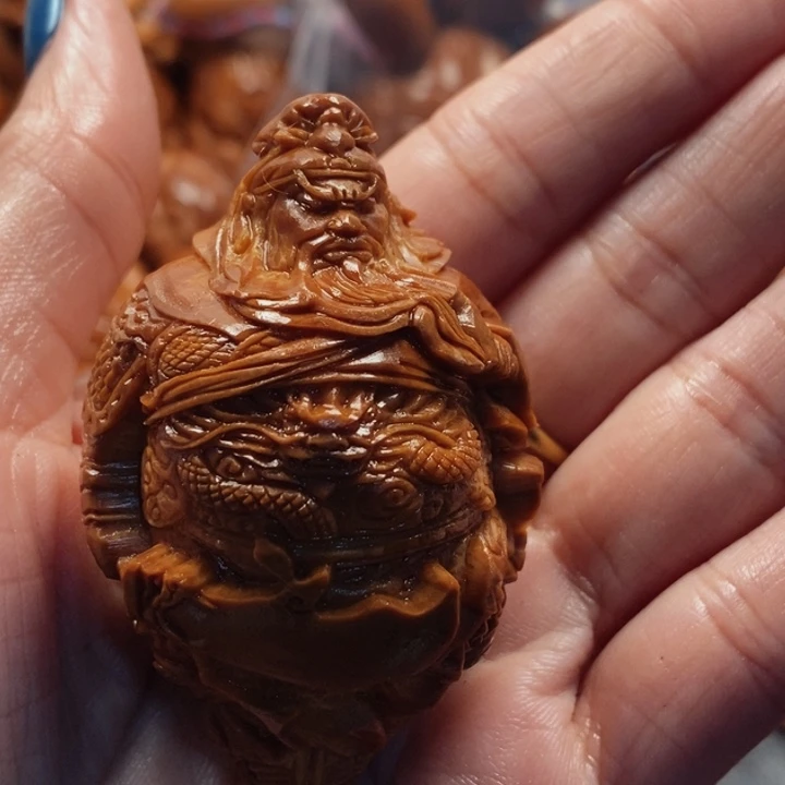 打***豆橄榄核手串/手链关公一个