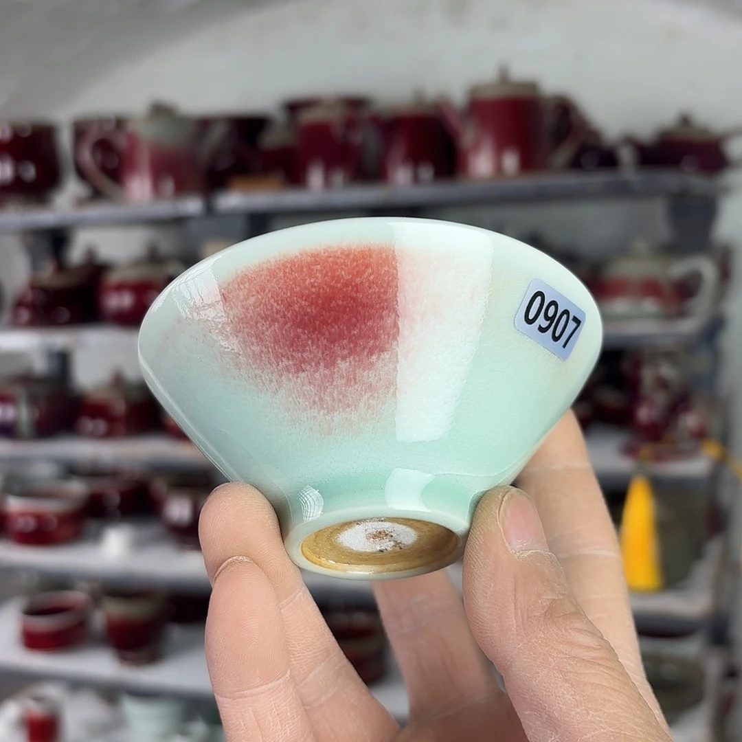 0907纯手工支烧钧瓷主人杯