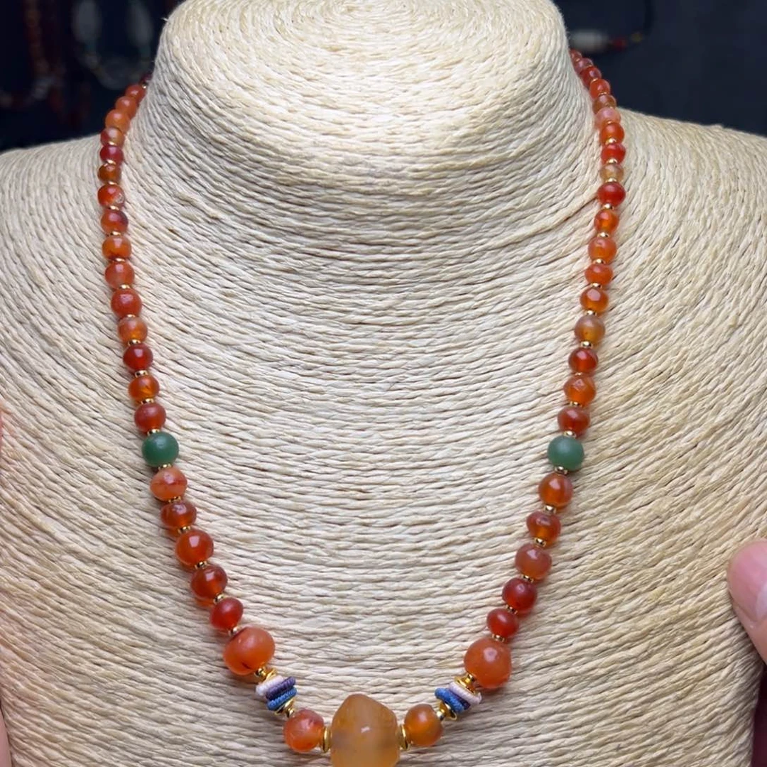 玛瑙/玉髓合金玛瑙对珠