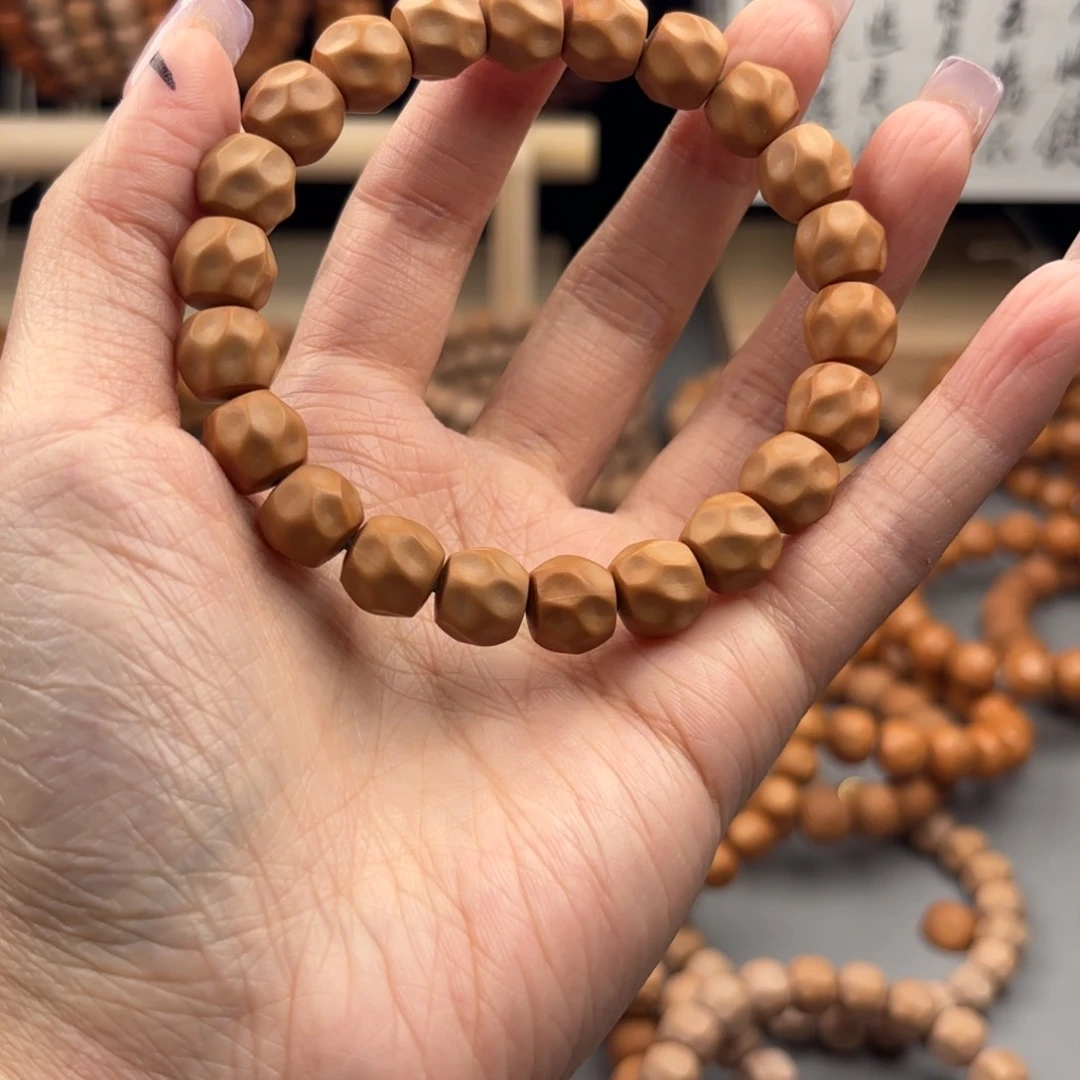 猴头核桃手串无暇走色哑光黑金无相奶酪10