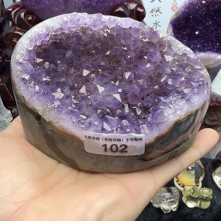 紫晶珠宝半成品未镶嵌