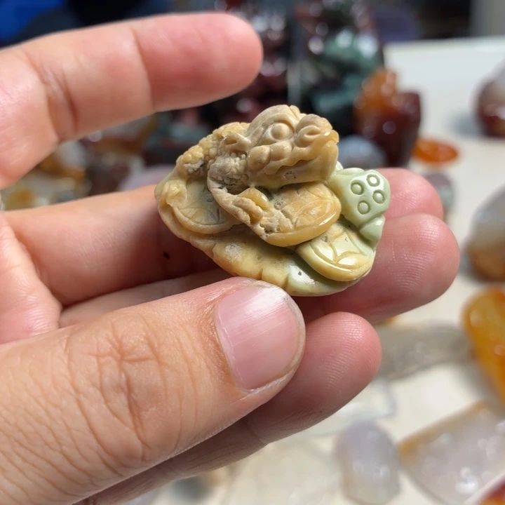 担***月玛瑙/玉髓未镶嵌吊坠(不含链)
