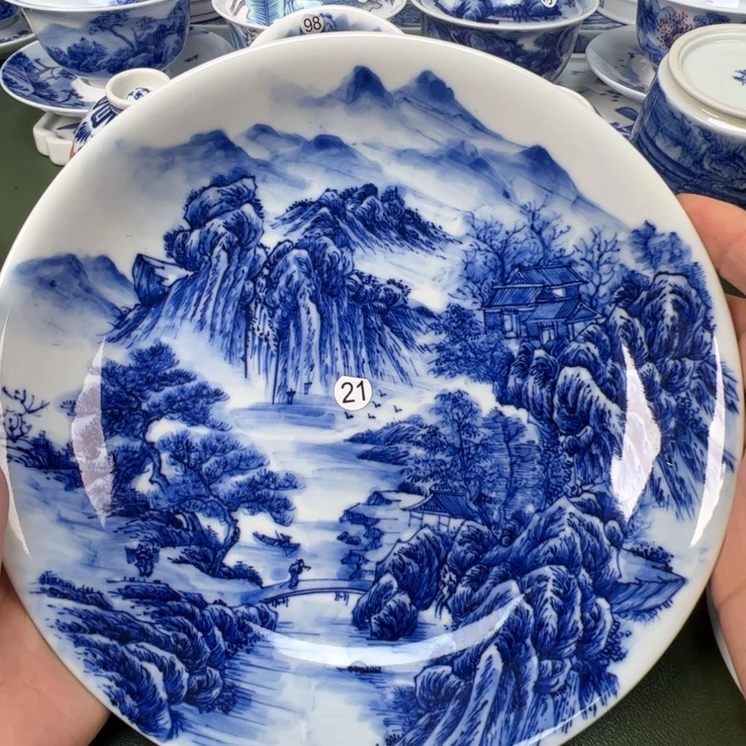 景德镇纯手工纯手绘茶具木木21