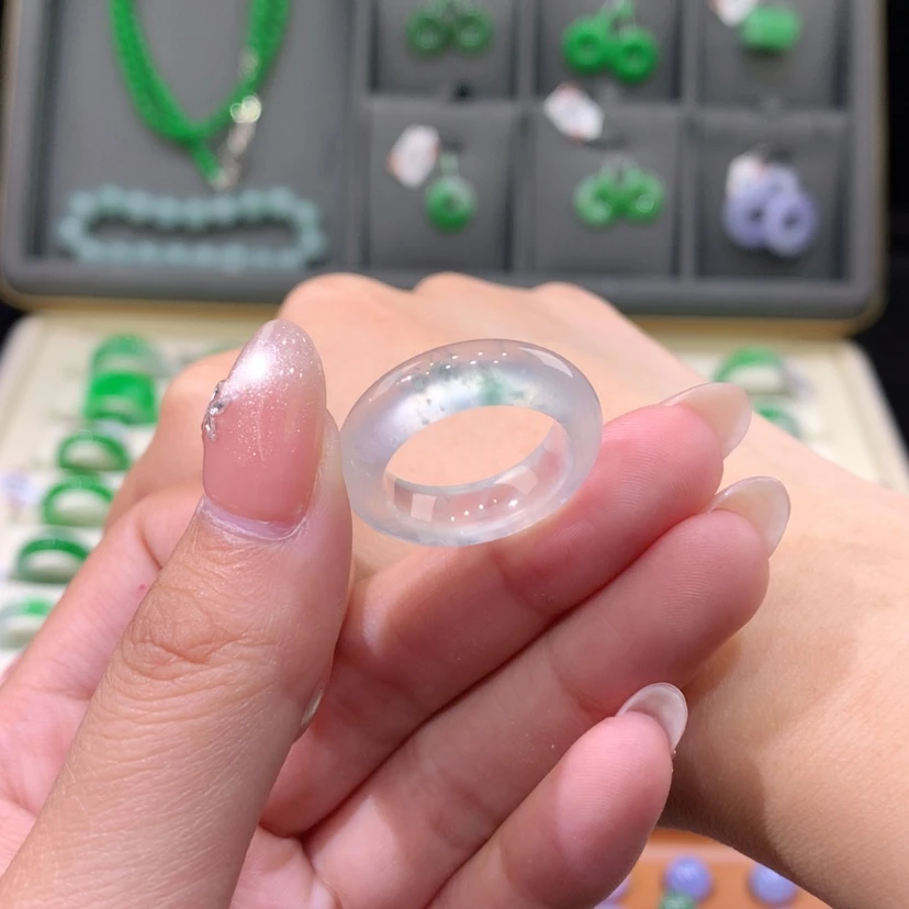 【闪购商品】未镶嵌戒指翡翠13-14号