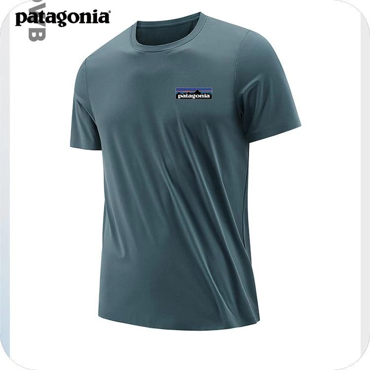 Patagonia巴塔哥尼亚夏季圆领T恤户外运动短袖T恤时尚速干透气男