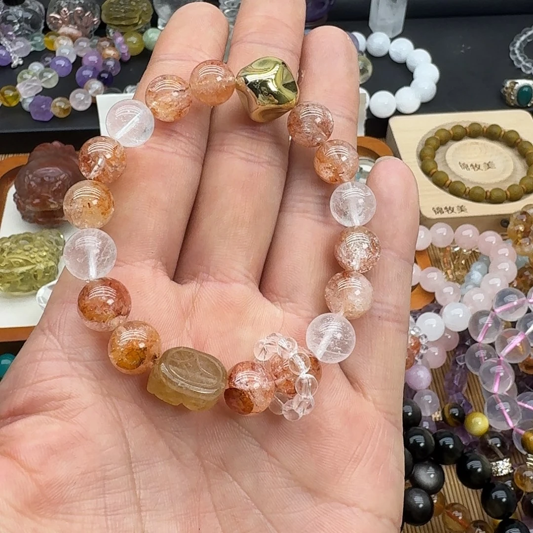 水晶手链银S925镶嵌