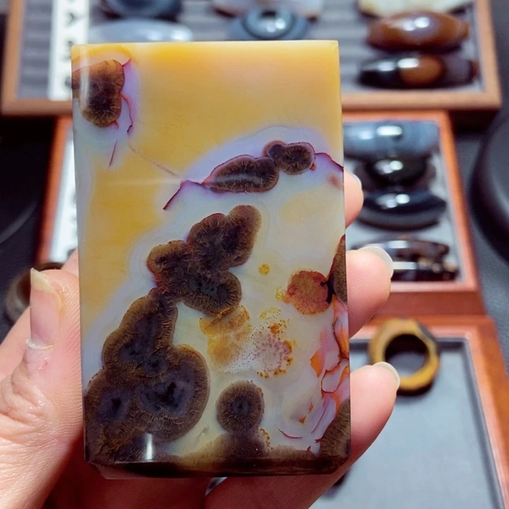 玛瑙/玉髓珠宝奇石未镶嵌风***后