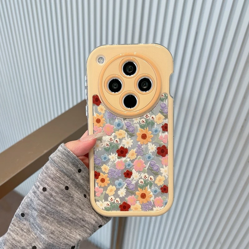 油画碎花适用苹果手机壳华为荣耀vivo小米oppo女款全包防摔保护套