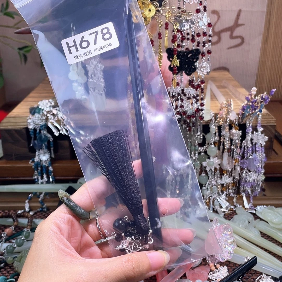 洋***葱蛇纹石玉合金发饰