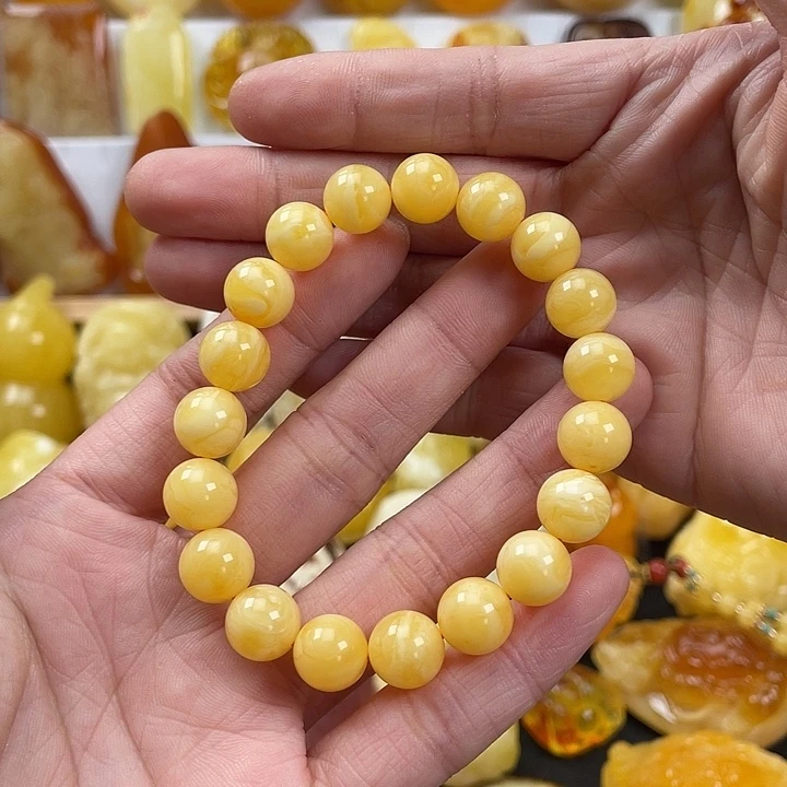 蜜蜡项链未镶嵌11.4克