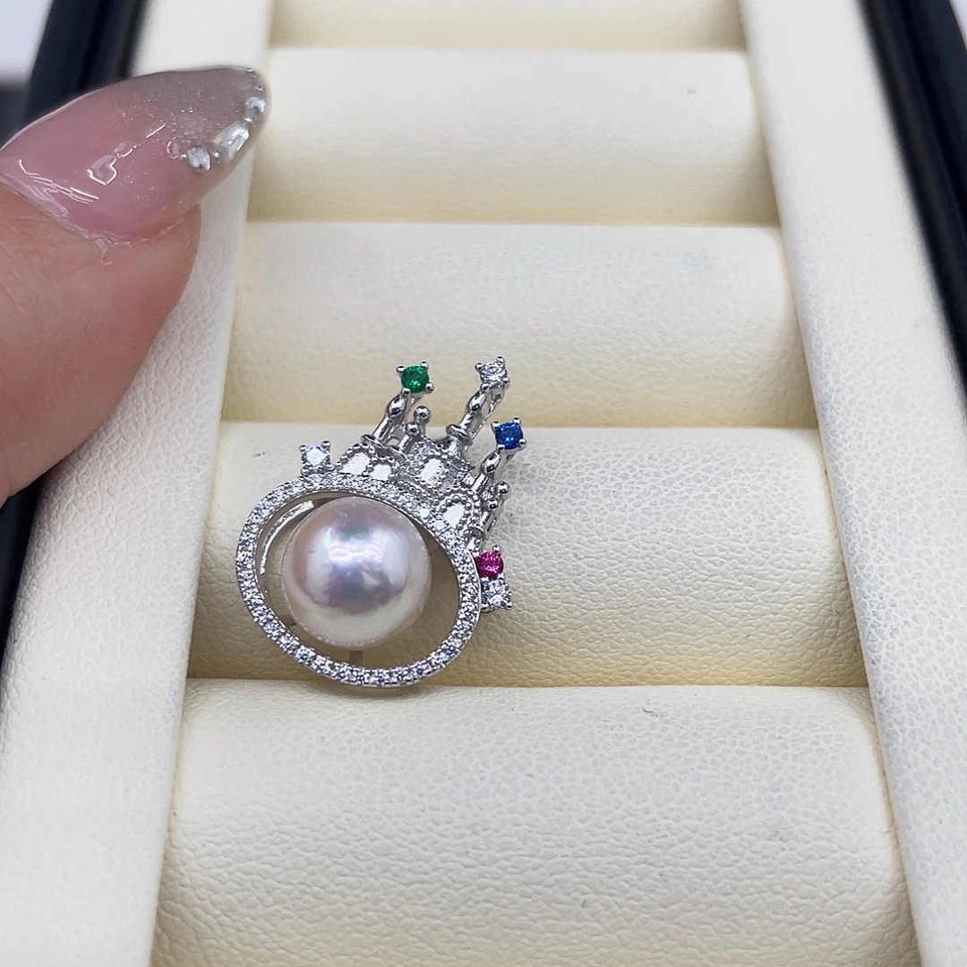 颈饰银S925镶嵌海水珍珠