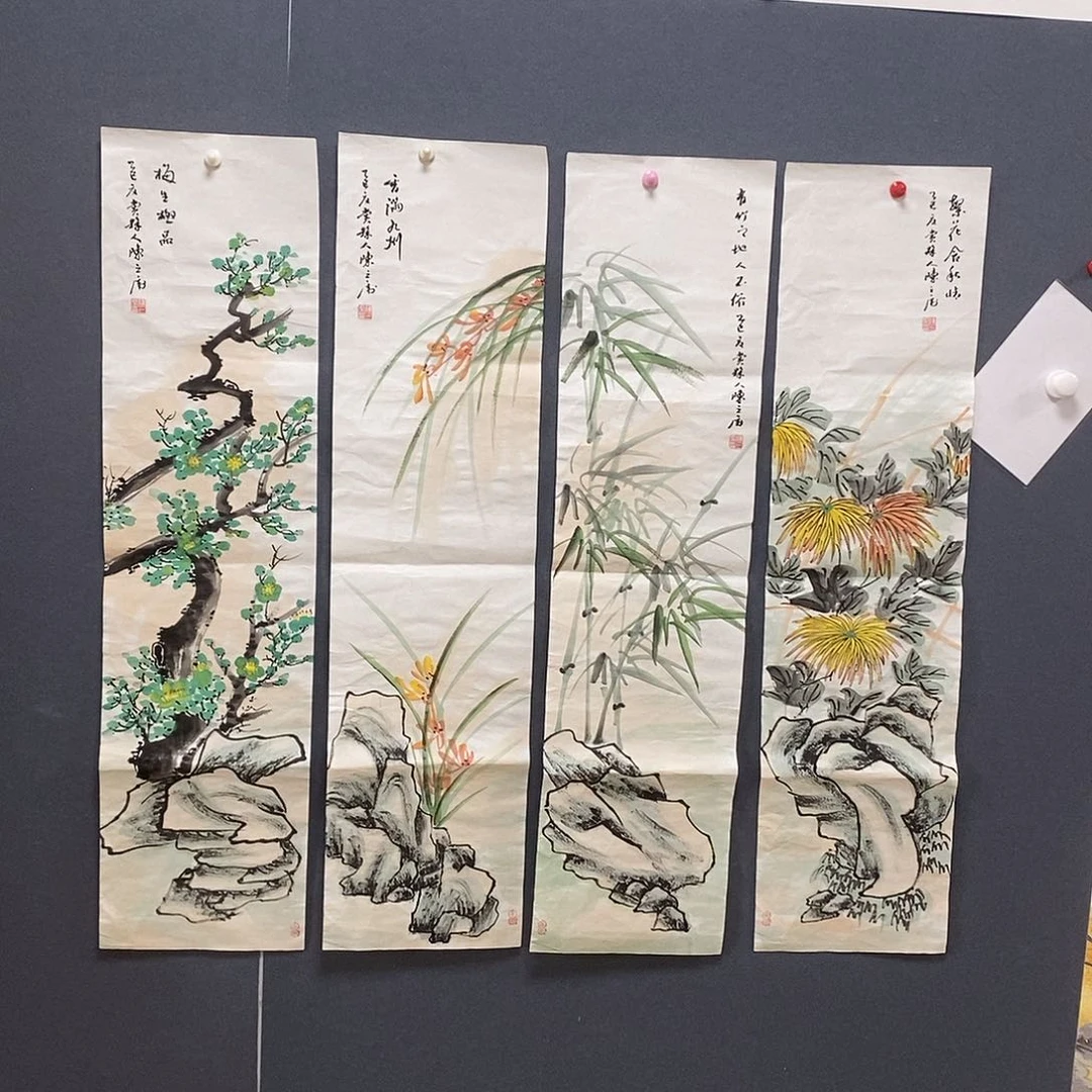 国画崛*陈三虎25.100手绘画芯