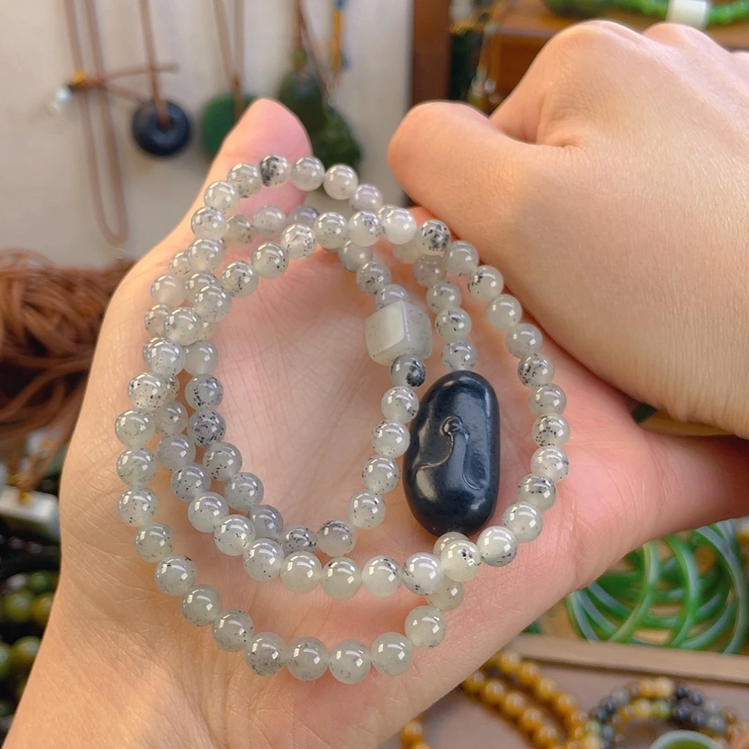 和田玉未镶嵌手链