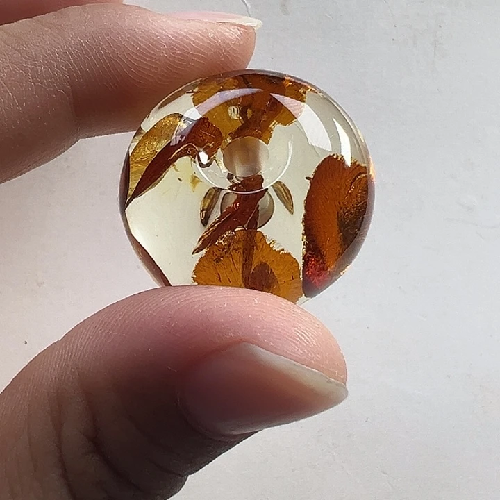 琥珀（花珀）颈饰未镶嵌