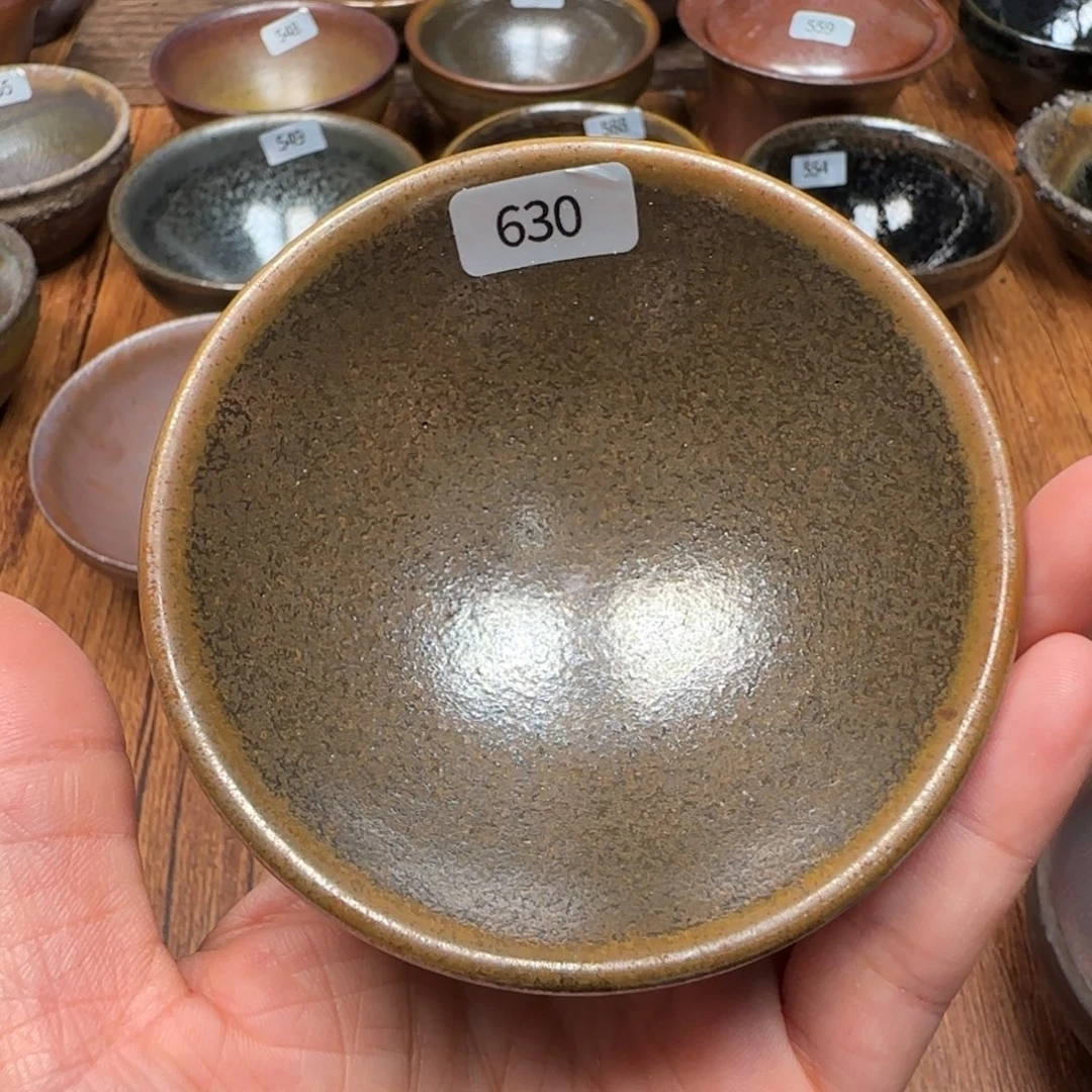 柴烧建盏茶盏茶杯630