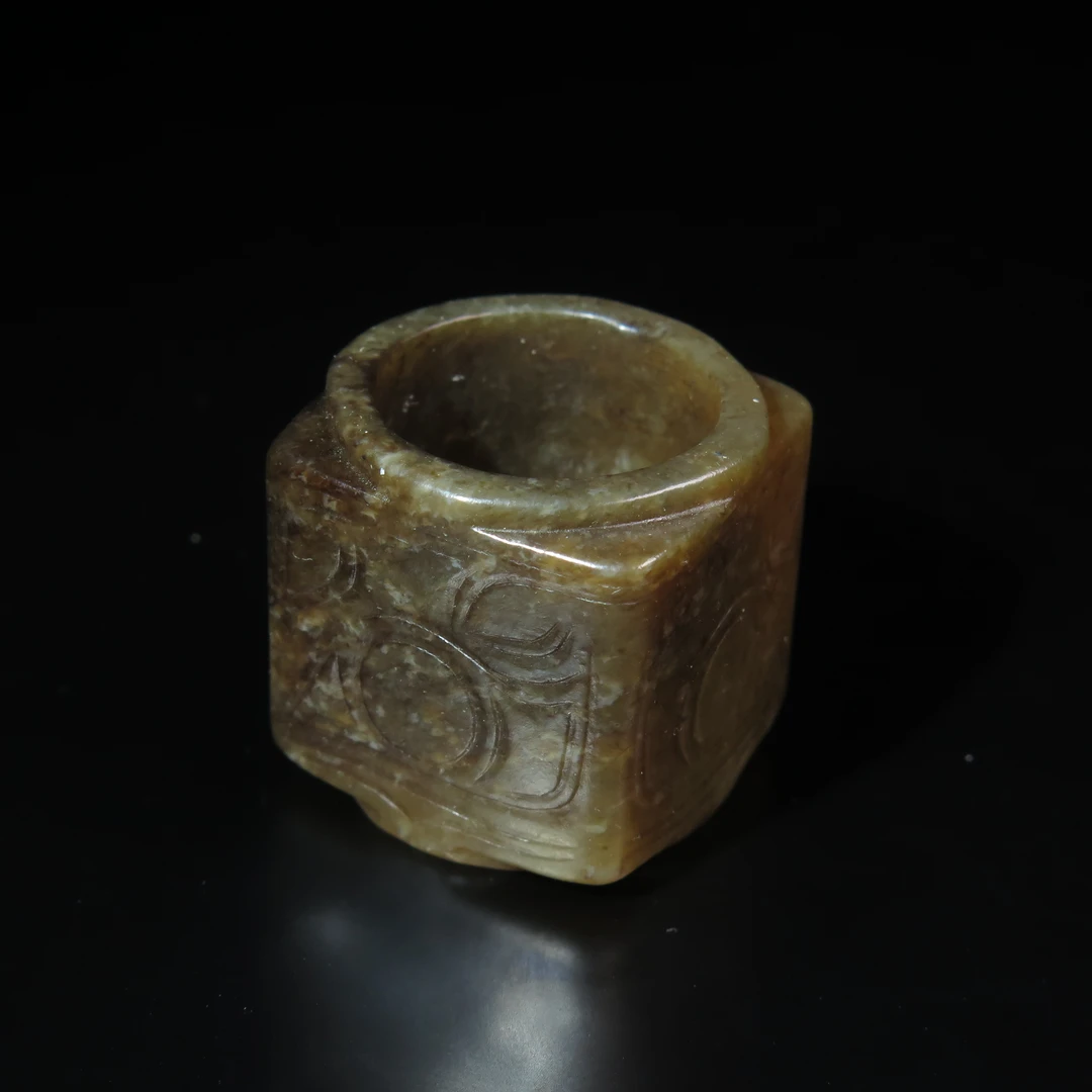 民国琮式扳指/MZ058324/和田玉/民族文物