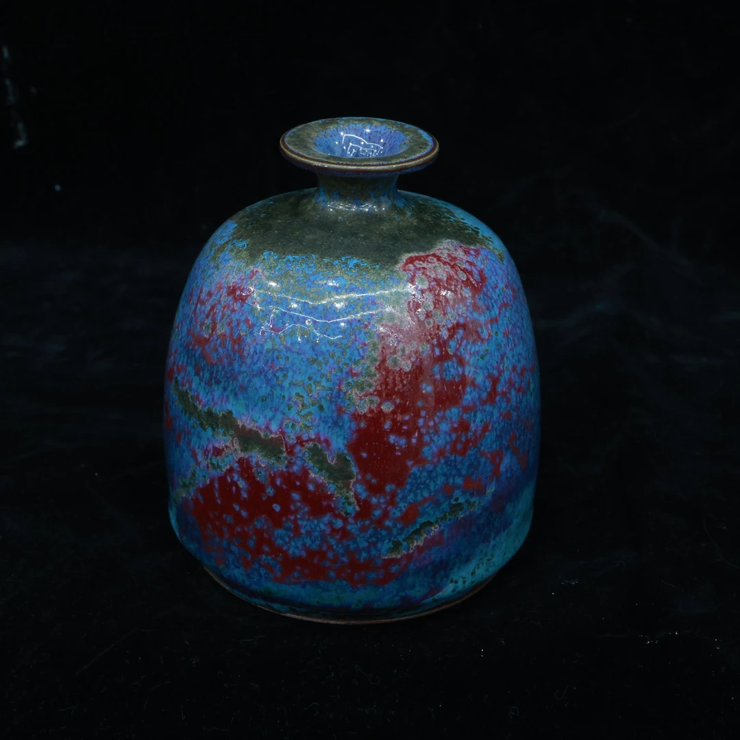 【花瓶】钧瓷花瓶纯手工拉胚可插花创意送闺蜜