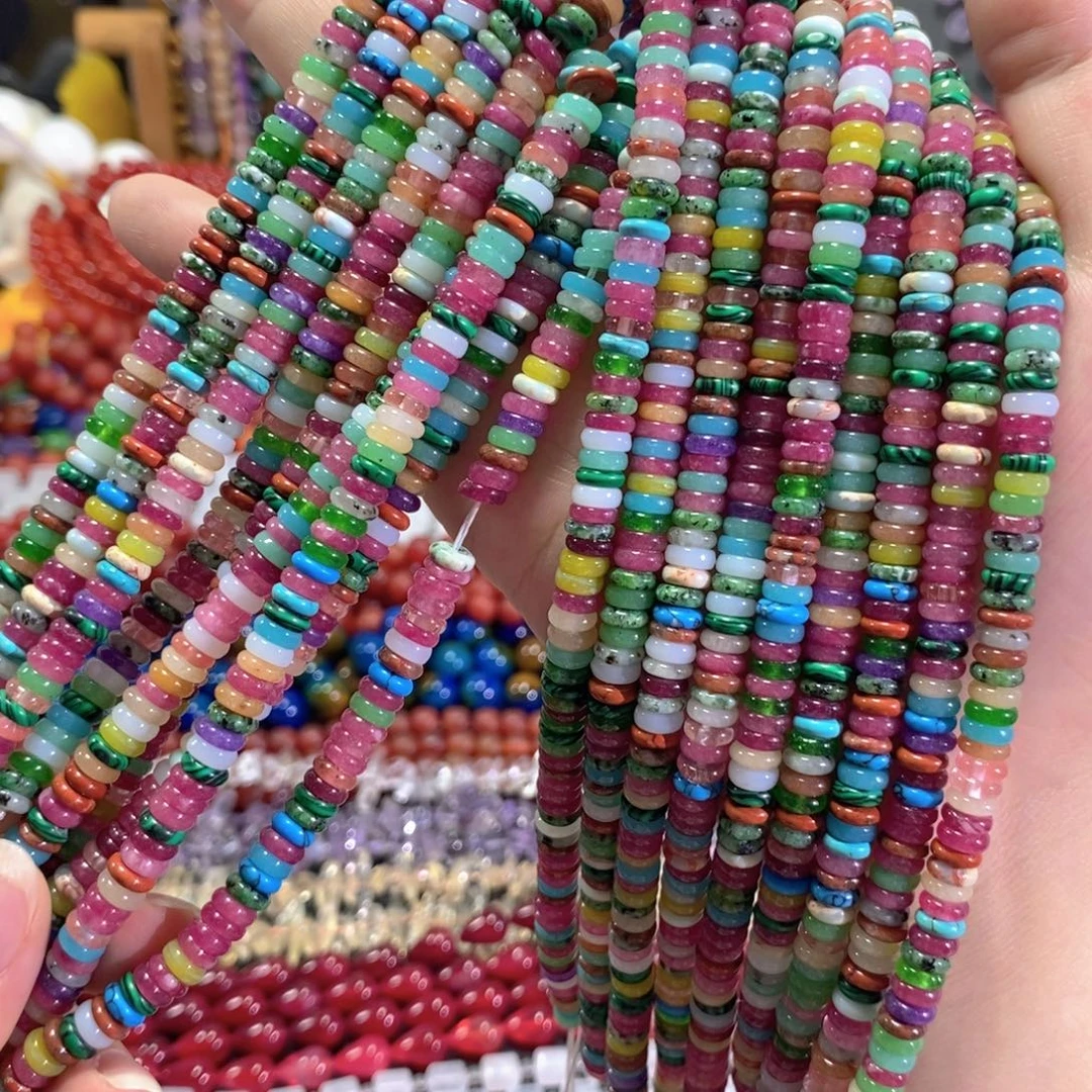 未镶嵌玛瑙/玉髓珠宝半成品多宝算盘一条卡6mm