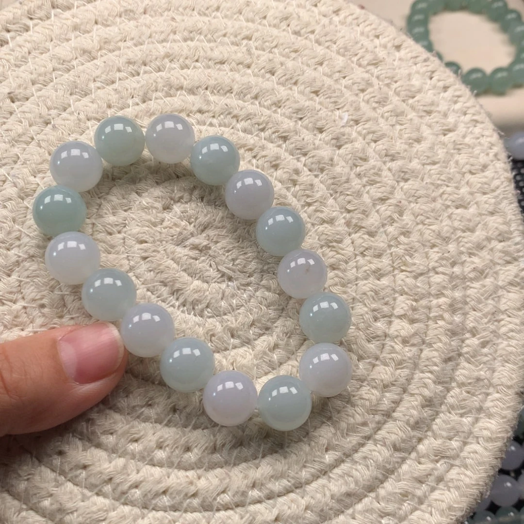 翡翠未镶嵌颈饰天然翡翠卡12手串定金