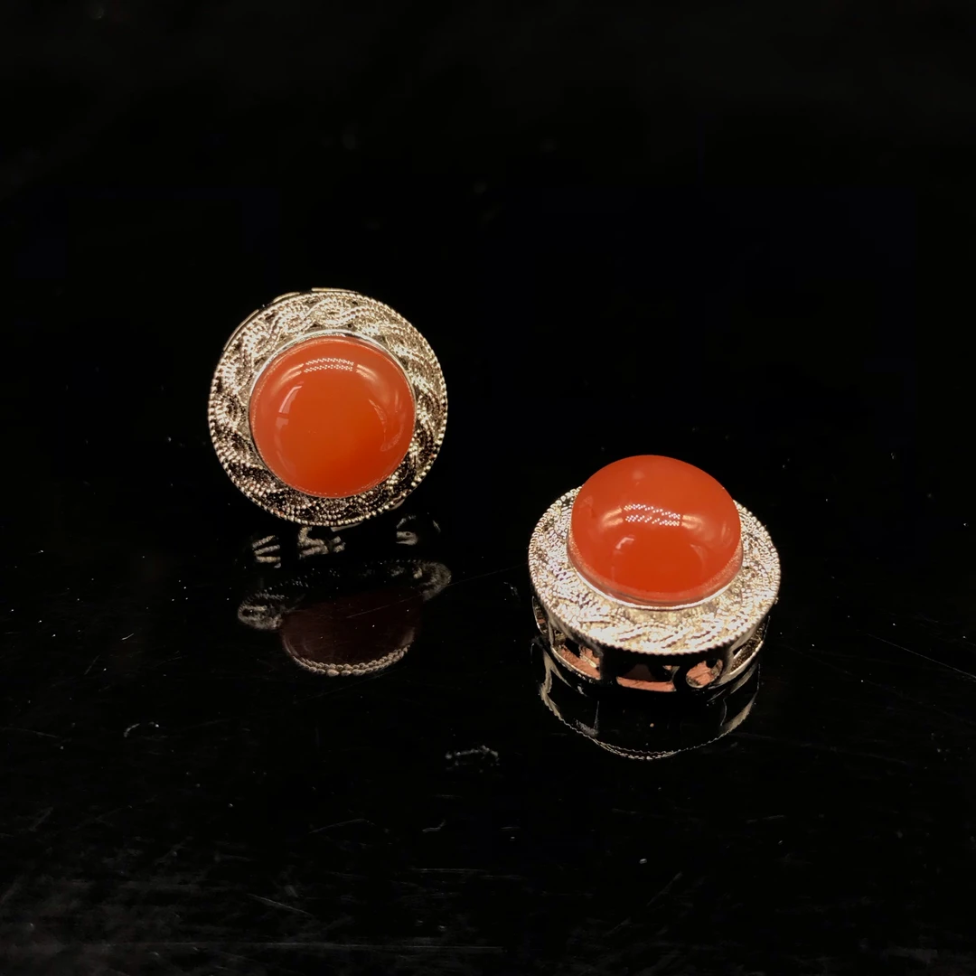 【小雪】南红保山精美百搭背云配饰不含证书（多样式发其一）