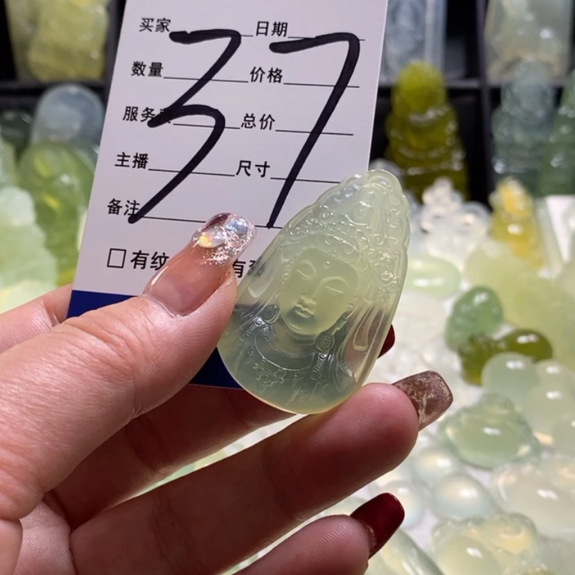 【闪购商品】蛇纹石玉颈饰合金抖***7