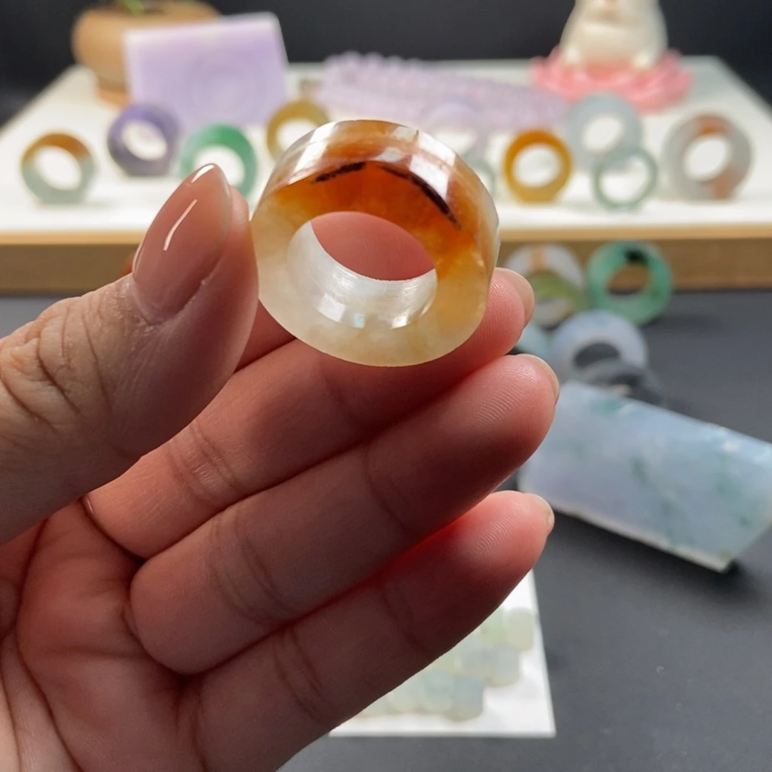 定制翡翠未镶嵌翡翠12-17号轮胎8+