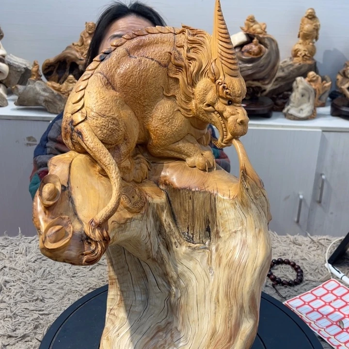 柏木杨*艺太行崖柏坨坨貔貅