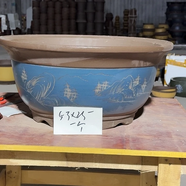 紫砂花盆手工制作50