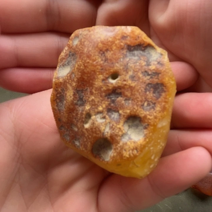 安***爷定制琥珀未镶嵌纯天然蜜蜡吊坠