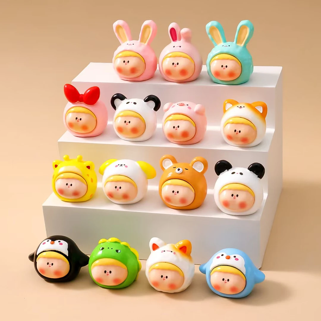 (直播拆)李四桌面摆件网红车载创意