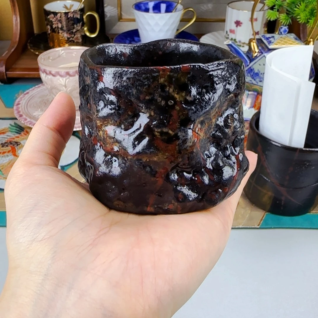 高端陶瓷福利不停！柴烧杯 备前