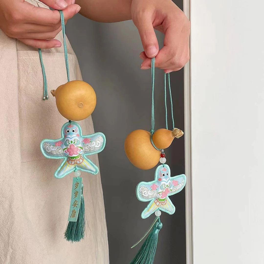 中式纸鸢葫芦香囊挂件端午文创礼品岁岁安康小风筝伴手礼包包装饰