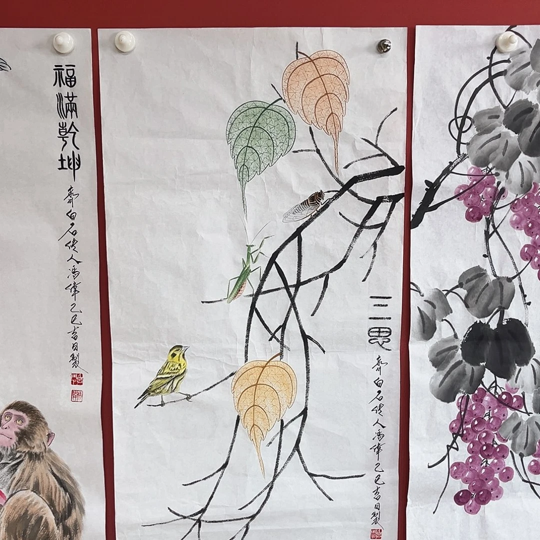 国画冯伟老师国画作品月