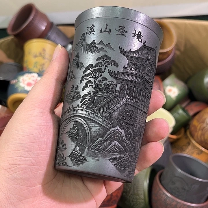 茶杯紫砂全手工紫砂主人杯