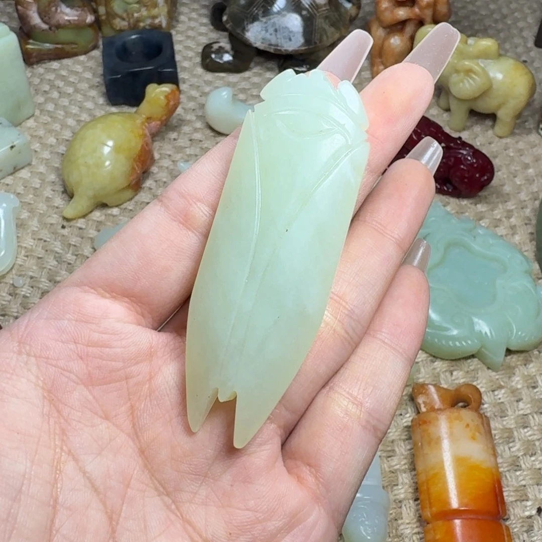 白玉菩提吊坠挂件