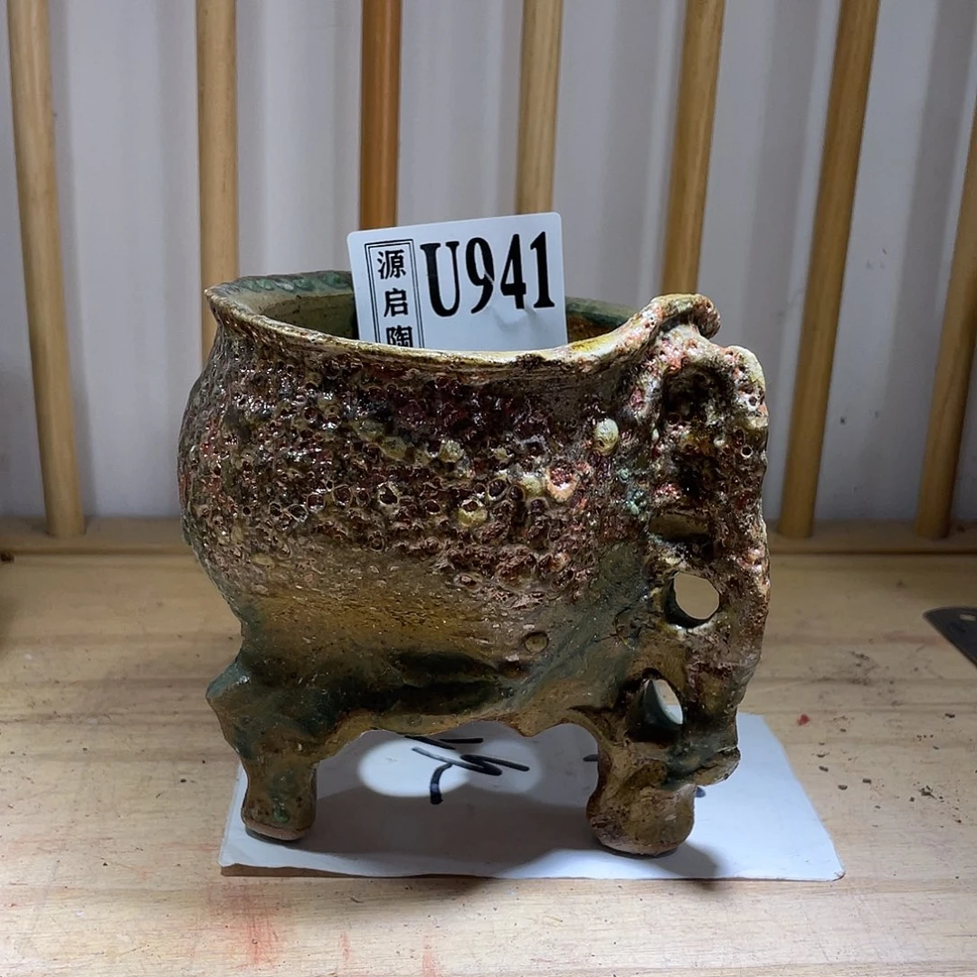 紫砂花盆景德镇陶瓷花盆