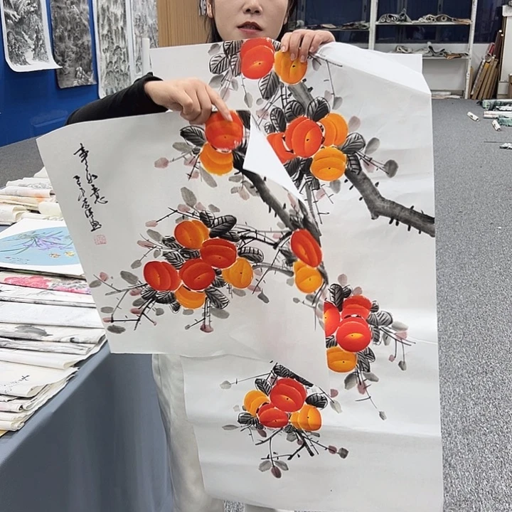 国画纯纯手绘字画教程分享