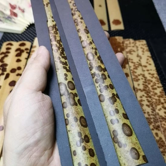 扇子湖南九嶷山梅鹿扇子料