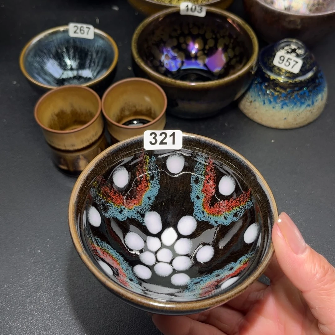 用***1茶盏321 建盏单盏放大漏……
