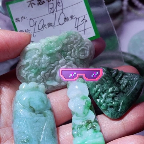 明***明翡翠未镶嵌颈饰缅甸