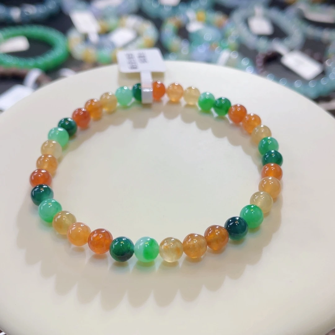 未镶嵌手链翡翠卡5.4多宝