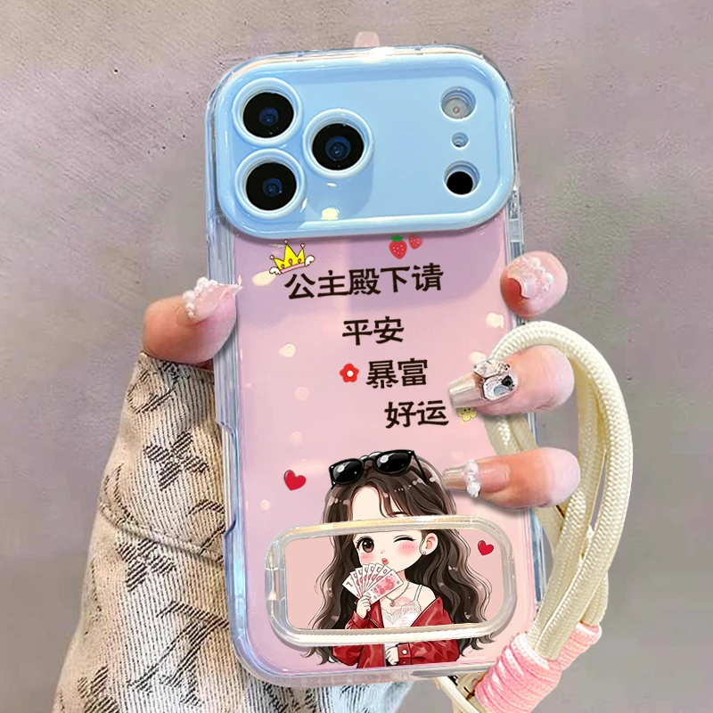 【苹果/华为/vivo/oppo/小米】适用平安暴富撞色手机壳防摔女款可爱