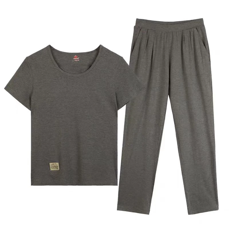 来馨儿薄款夏季女长裤微弹睡裤居家家居裤时尚欧若精灵风舒适男款