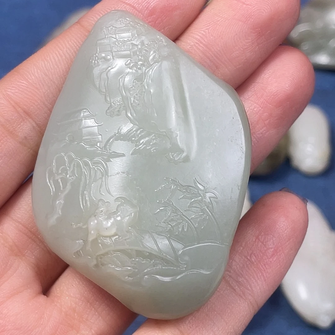 和田玉珠宝奇石未镶嵌喵*咪