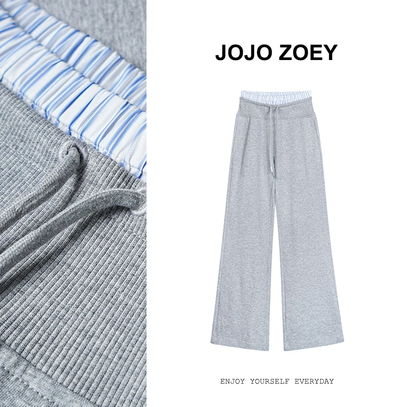 JOJO ZOEY【青甜花语裤子】~休闲喇叭裤时尚女裤kz-7621