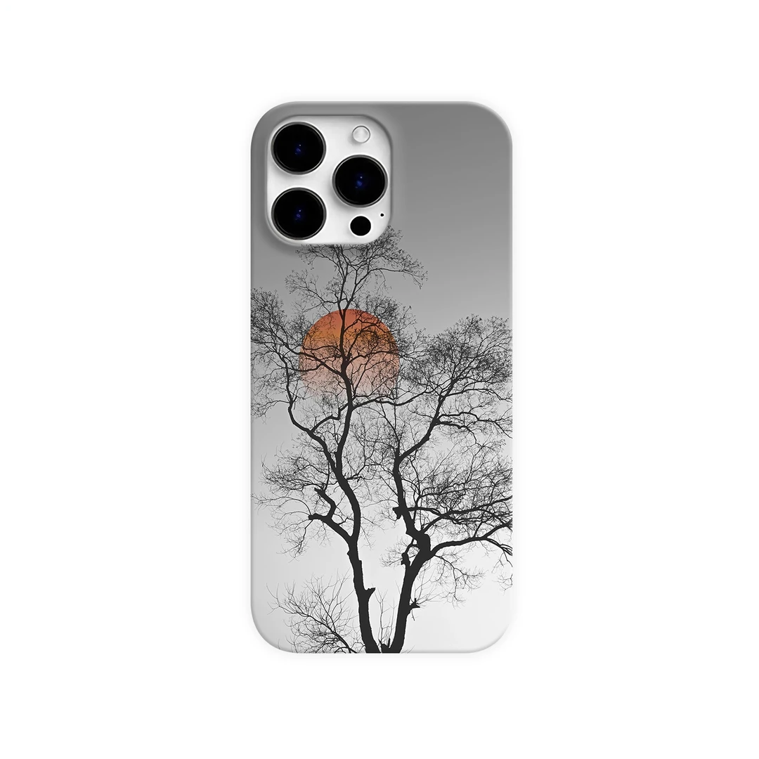 枯影绯阳高级感手机壳适用于苹果16安卓华为荣耀vivo小米oppo一加