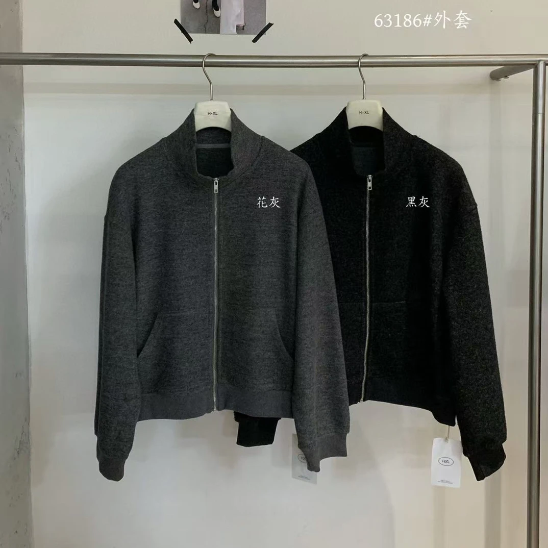 C/63186 韩系简约休闲立领拉链卫衣外套 9-13